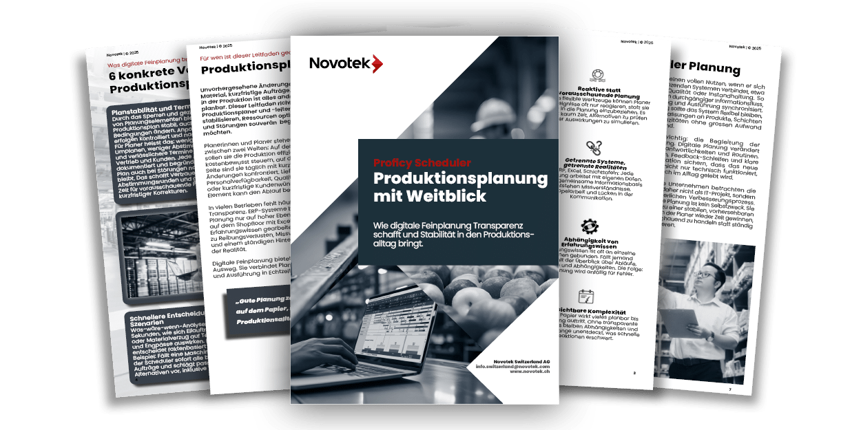 Whitepaper Proficy Scheduler Whitepaper: Produktionsplanung mit Weitblick