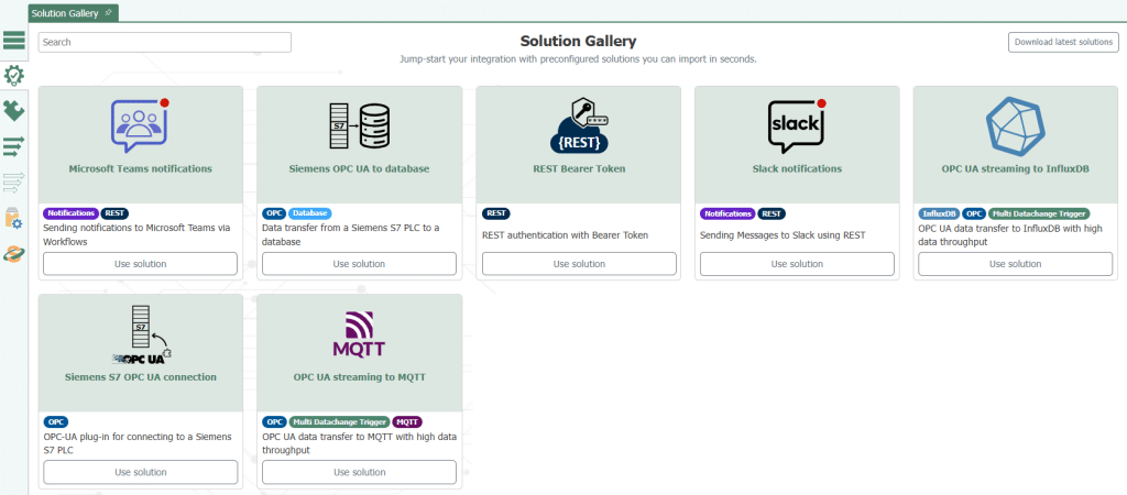 opc router 5.6 solution gallery