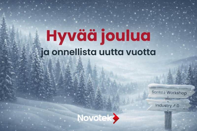 Novotek toivottaa hyvää joulua ja onnellista uutta vuotta