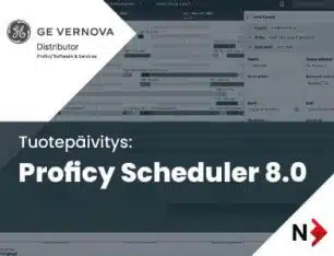 Tuotepäivitys: Proficy Scheduler 8.0