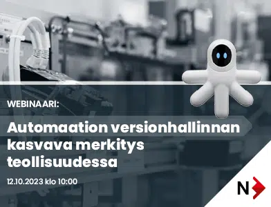 Webinaari AUTOMAATION VERSIONHALLINNAN KASVAVA MERKITYS TEOLLISUUDESSA pvm 12.10.2023 klo 10:00 Kuvassa mukana octoplantin pro buddy