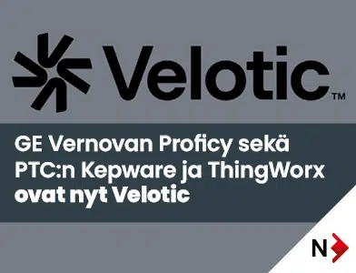 GE Vernovan Proficy sekä PTC:n Kepware ja ThingWorx ovat nyt Velotic