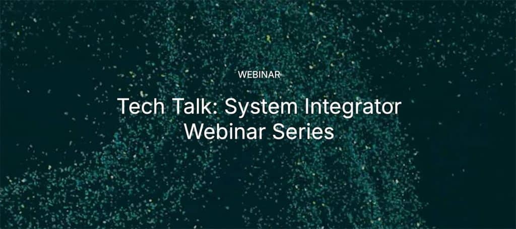 Tech Talk webinar serie