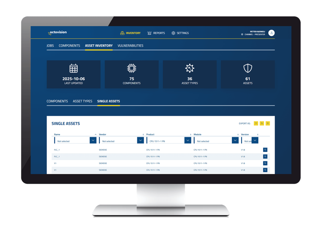 asset inventory. octovision