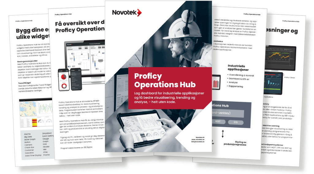 Proficy Operations Hub forhåndsvisning av brosjyre