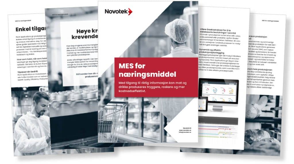 MES for næringsmiddel brosjyre