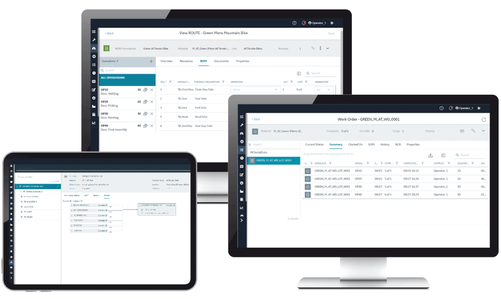 Proficy Smart Factory Production Management tracking