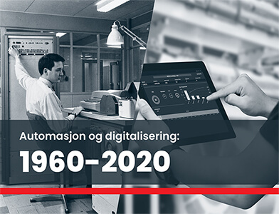 Tidslinje automasjon og digitalisering