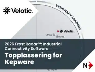 Kepware Velotiv Visionary Leader i 2026 Frost Radar™️ for Industrial Connectivity Software.