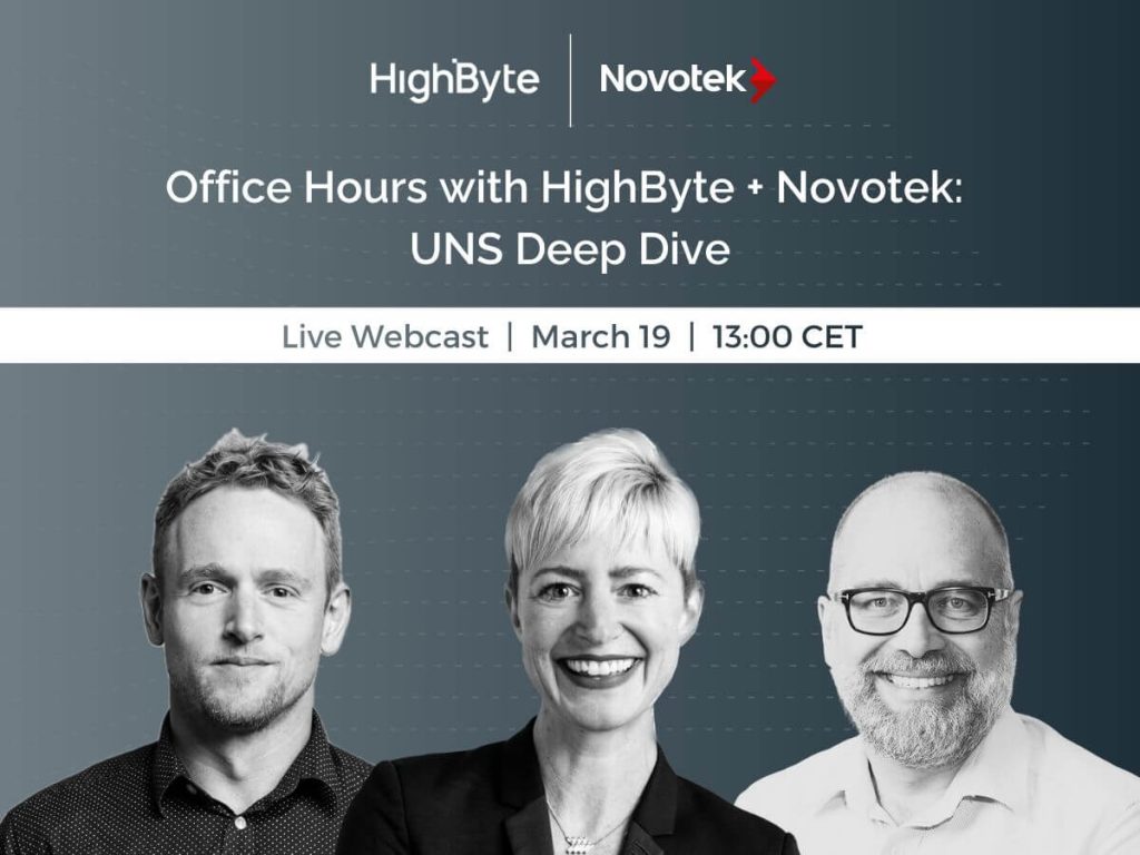 HighByte + Novotek Office Hours: UNS Deep Dive