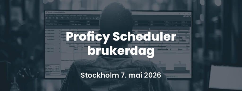 Proficy Scheduler brukerdag