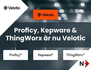 Proficy, Kepware och ThingWorx är nu Velotic